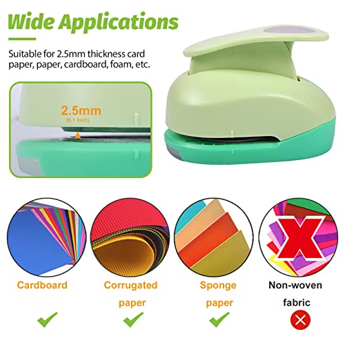 UCEC Circle Punch, 1.75 Inch Circle Hole Punch, Craft Paper Punch Circles Craft Punch Handmade Paper Punch for Crafting Scrapbooking Cards Arts Fun Projects