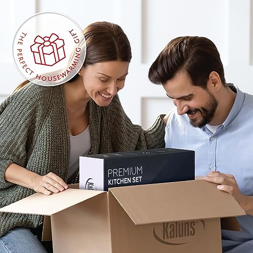 Kitchen Utensils Set Cooking Utensil Sets, Nylon and Stainless Steel Kitchen Gadgets Nonstick and Heat Resistant Home, House, Apartment Essentials Kitchen Accessories Must Haves Pots and Pans set