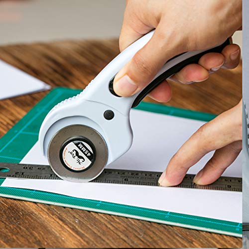 Mr. Pen- 45mm Rotary Cutter with 1 Extra Blade, Ergonomic Handle, Rotary Cutter for Fabric, Fabric Cutter, Fabric Cutter Wheel, Fabric Rotary Cutter, Rotary Cutting Tool, Rotary Fabric Cutter