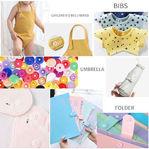 EuTengHao 1440Pcs Plastic Snap Buttons No-Sew Snap Fasteners T5 Snaps with Snaps Pliers Kit for Clothing Sewing,Rain Coat,Bibs,Clothes Crafting(24 Colors,360Sets)