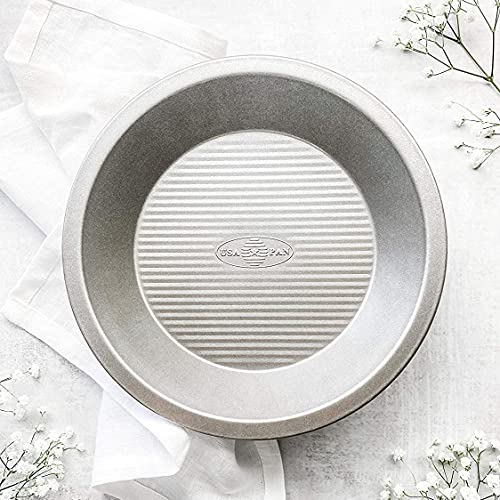 USA Pan Bakeware Aluminized Steel Pie Pan, 9-Inch