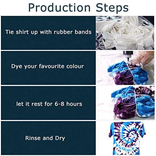 WINSONS Tie Dye Kit 5 Colors Permanent Fabric Dye Art Set for Kids Adults for School, Homemade Party, Creative Groups Activities, DIY Gift