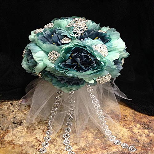 Bling Rhinestone Diamond Flower Shape Mesh Ribbon Wrap,Storystore Silver Acrylic Bling Diamond Wrap Ribbon for Wedding, Cake, Vase Decorations, Party Supplies(1 Roll, 30Ft,6 Rows)(Silver Flower Shape)