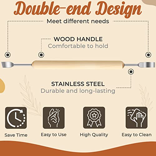 Jetmore 35 Pack Clay Tools Kit, Pottery Tools & Sculpting Tools, Polymer Modeling Clay Cutters Sculpture Set for Carving, Ceramics, Molding, DIY