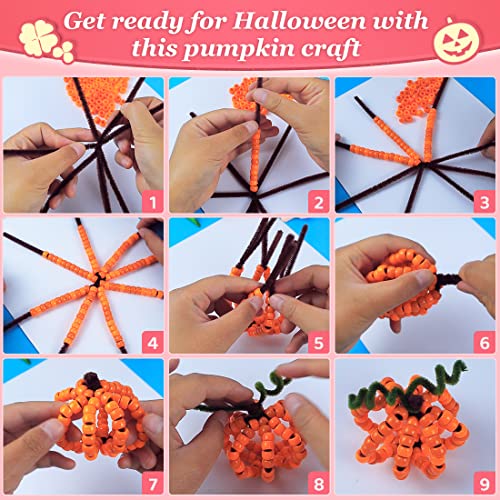 1000+ pcs Pony Beads, Multi-Colored Bracelet Beads for Hair Braids, Crafts, Plastic Beads (Medium Pack, Classic)…