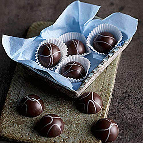 BUSOHA 24 Cavities Semicircle Silicone Molds - Mini Semi Sphere Round Dome Fondant Mold, Bomb Teacake Baking Pan for Cake Decoration, Chocolate Candy Gummy Mousse Jelly Pudding Ice Cube Tray, Set of 2