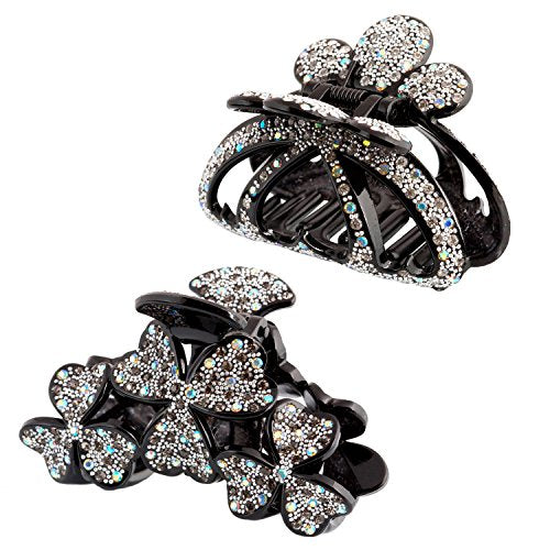 2000 Pieces Flat Back Gems Round Crystal Rhinestones 6 Sizes (1.5-6 mm) with Pick Up Tweezer and Rhinestones Picking Pen for Crafts Nail Face Art Clothes Shoes Bags DIY (Crystal AB)