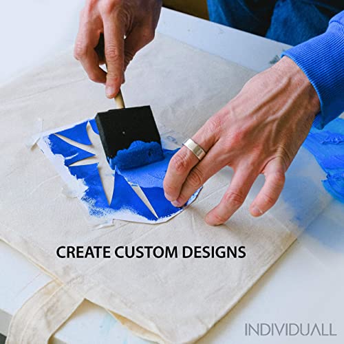 individuall Premium Fabric & Textile Paints Professional Grade Clothing Paint Set Art and Hobby Paints Craft Paint Set with 8 x 20 ml / 0.7 fl oz Vivid Colors for Beginners, Students, & Artists