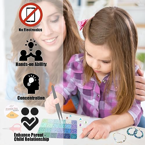 LIS HEGENSA 144Colors 20000+Pcs Clay Beads Bracelet Making Kit, Crafts Polymer Heishi Beads with Charm and Elastic Strings, Preppy Padded Beads for Jewelry Making kit Gift for Teen Girls