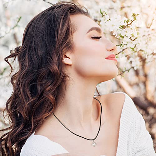 Necklace Cord, Paxcoo 50Pcs Black Necklace String Rope with Clasp, 24 Inch Black Waxed Cotton Cord Necklace Bulk for Charms Pendants, Bracelets, Necklaces, Jewelry Making Supplies and Beading Supplies