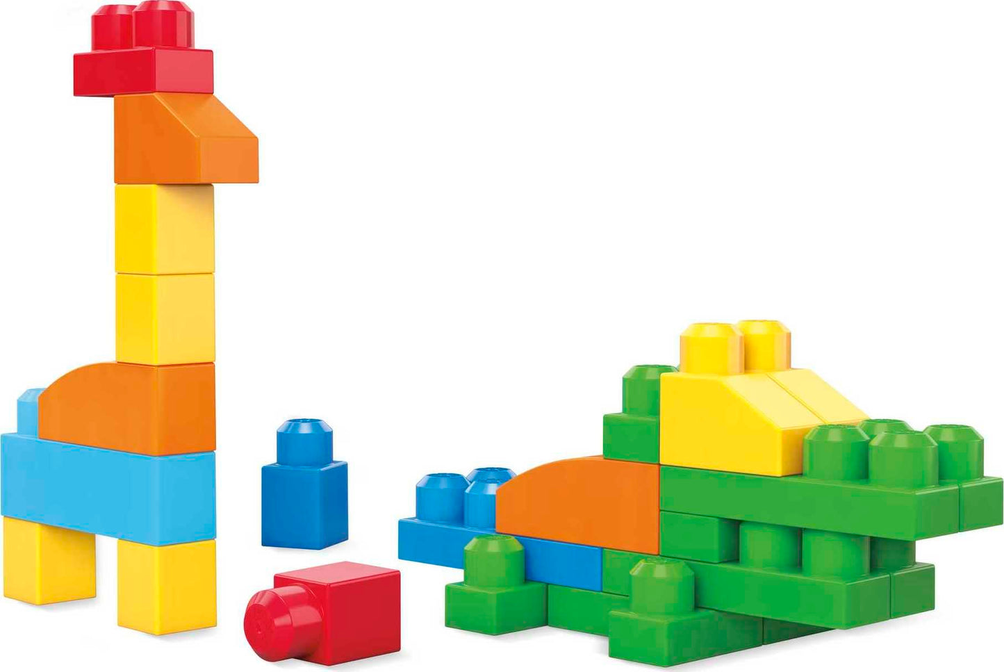 MEGA BLOKS Fisher-Price Toddler Block Toys, Deluxe Building Bag with 150 Pieces and Storage Bag, Gift Ideas for Kids Age 1+ Years (Amazon Exclusive)