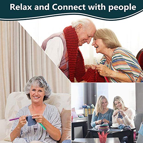 Yarniss 14 Size Crochet Hooks Set,MultiColor,2mm(B)-10mm(N) Ergonomic Crochet Hooks with Case for Arthritic Hands, Extra Long Crochet Needles