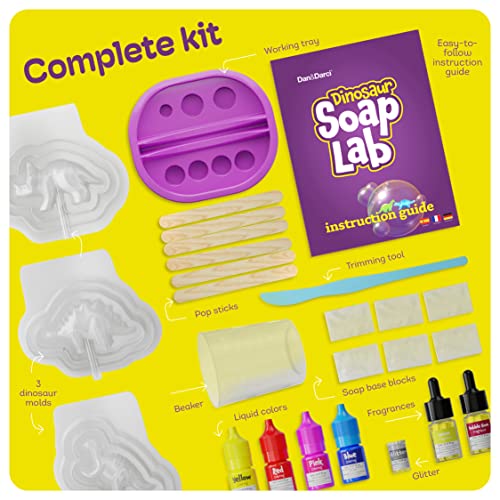 Dinosaur Science DIY Craft Kit - STEM Toys for Kids Ages 3-12 - Soap Making, Gifts for Boys and Girls