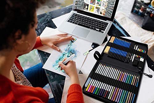 Drawing Pencils Art Supplies – 55pc Colored Pencils For Kids, Teens, And Adults Includes Charcoal Pencils, Graphite Pencils, Sketch Pencils Digital Ebook Library Of Drawing Tutorials And Sketch book