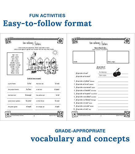Skills for Success Spanish Workbook Grades 6-12 , Middle School and High School Vocabulary Building, Grammar Practice for Homeschool or Classroom (128 pgs)