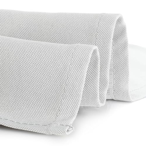 Gee Di Moda Fitted Tablecloth - 72 x 30 Inch White Fitted Table Cloth for 6 Foot Rectangle Table - Heavy Duty Washable Fabric - for 6 Ft Buffet Table Holiday Party Dinner Wedding & Trade Show