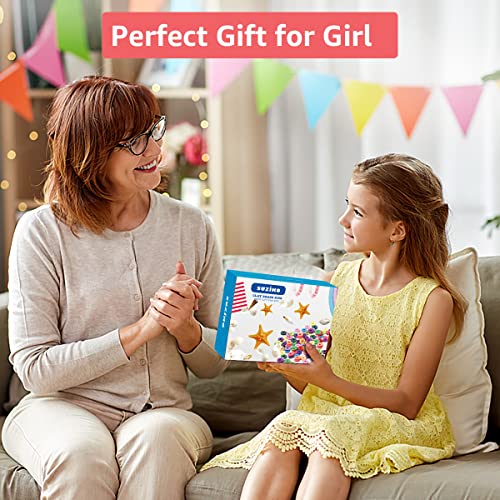 7400 Pcs Clay Beads Flat Round Clay Beads for Jewelry Making Crafts Gift for Girls Ages 3-12(2 Box)