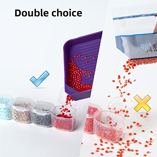 46PCS DIY Diamond Painting Tools and Accessories Kits Multiple Sizes Painting Pens for Adults to Make Diamond Art Craft Tweezers Glue Diamond Correction 28 Girds Storage Box