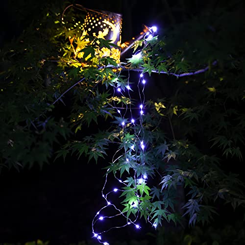 YJFWAL Solar Watering can with Lights, Unique Gifts for Mom Grandma Women Birthday, Waterproof Gardening Gifts Watering Can with Cascading Lights Outdoor Decor for Garden Patio Yard Pathway Backyard