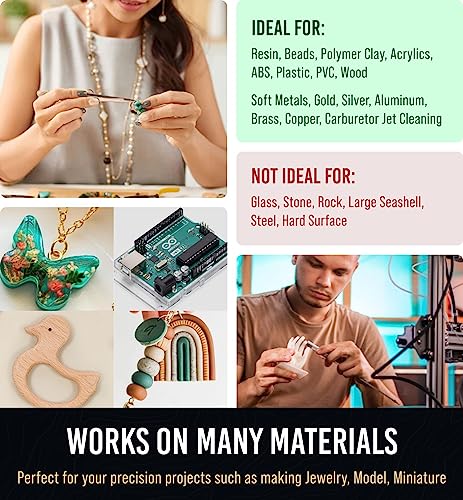 Pin Vise Small Hand Drill for Jewelry Making - Craft911 Manual Craft Drill Sharp HSS Micro Mini Twist Drill Bits Set for Resin, Rotary Tools for Wood, Jewelry, Plastic, Miniature - Golden