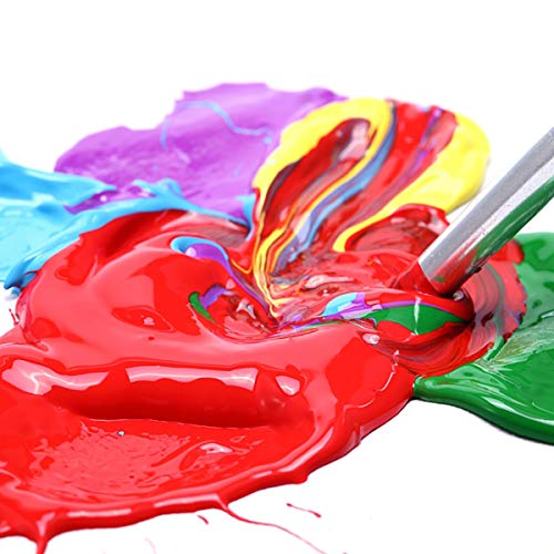 GOTIDEAL Craft Acrylic Paint Set,8 Primary Colors（(120ml,4 oz) Rich Pigments Non-Toxic Washable, Professional Paint for Pouring on Canvas, Rocks, Ceramic, Fabric, Leather, Ideal for Artist, Adults