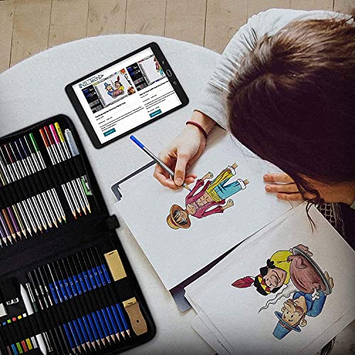 Drawing Pencils Art Supplies – 55pc Colored Pencils For Kids, Teens, And Adults Includes Charcoal Pencils, Graphite Pencils, Sketch Pencils Digital Ebook Library Of Drawing Tutorials And Sketch book