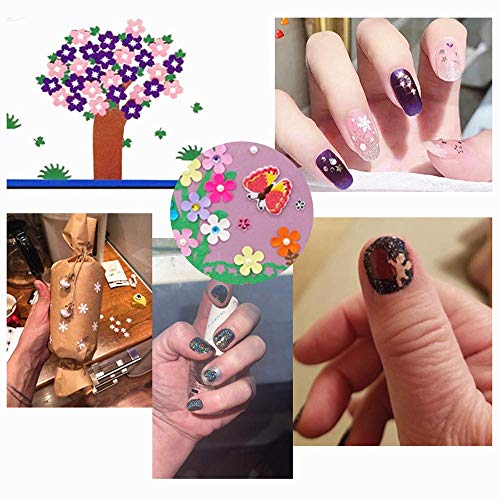 12pcs Craft Hole Punch Shapes Set,Small Paper Puncher for Kids,Single Crafting Scrapbook Punches,Star,Butterfly,Leaf,Christmas Tree.Heart,Tag stamp Cards Mini Cutter Nail Arts crafts Punchers Supplies