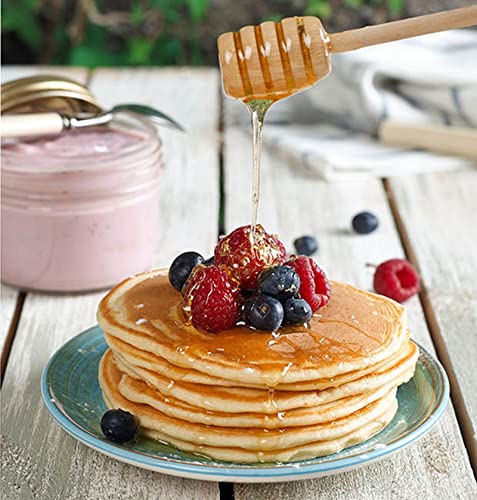 YYGMSS Wooden Honey Dipper Stick 50 PCS 8CM Collecting Dispensing Drizzling Jam Portable Wedding Party