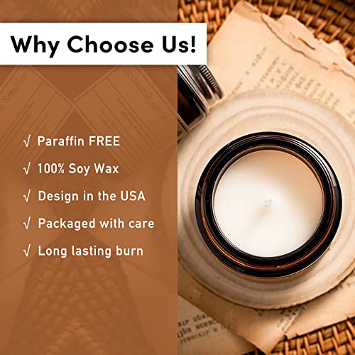 Annye Merry Christmas Scented Candles| Cypress,Peppermint,Rose,Geranium Scented Soy Candle| Christmas,Thanksgiving,Birthday Gift for Women,Men