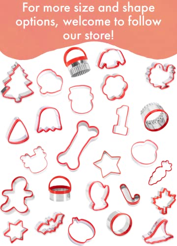 3 Pieces Dog Bone Cookie Cutters Set, Dog Treats Cookie Cutter, Dog Bone Shapes Cutters, Homemade Dog Biscuit Treats Cutters, Coated with Soft PVC for Protection, 2.4" 3.2'' 3.9''