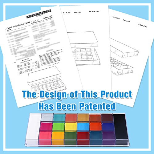 UCANBE Athena Face Body Paint Oil Palette, Professional Flash Non Toxic Safe Tattoo Halloween FX Party Artist Fancy Makeup Painting Kit For Kids and Adult