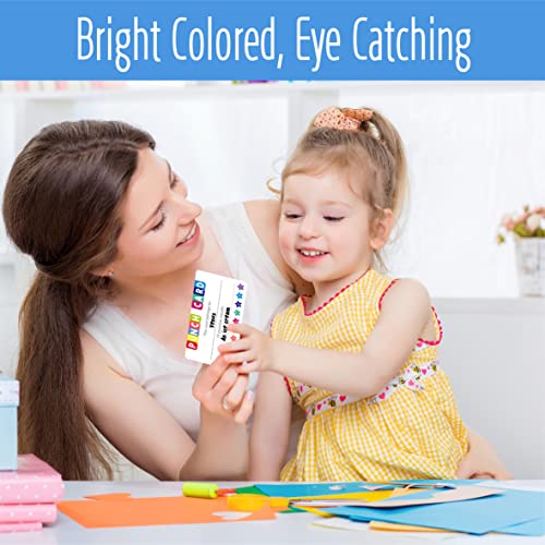 102 PCS Punch Cards, Star Shaped Incentive Reward Cards Business Size Student Award Cards Boost Creativity & Skills Development for Business, Classroom, Kids Behavior, Students, Teachers, 3.5” x 2”