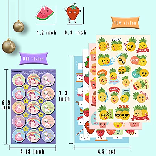 HORIECHALY Scratch and Sniff Stickers, 85 Sheets with 17 Different Scents. More 320 Designs as Rewards, Christmas Gifts, Decorations, Games for Children, Teachers, Parents, etc.