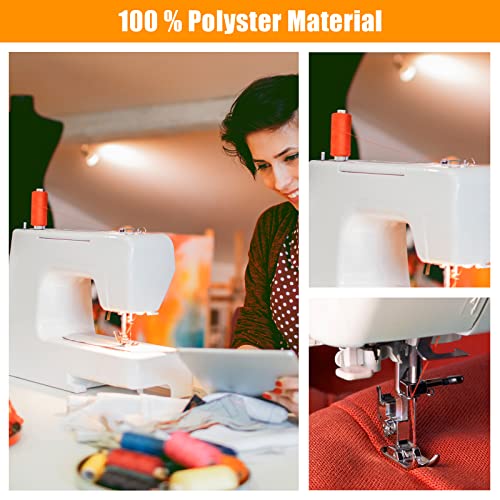 WIWAPLEX 72Pcs Bobbins Sewing Thread Kits, 437 Yards Per Thread Spools, Prewound Bobbin with Case 36 Colors Sewing Supplies for Hand & Machine Sewing, Emergency and Travel, DIY and Home