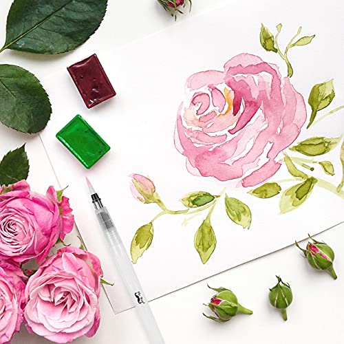 Mr. Pen- Watercolor Brush Pens, 6 pcs, Refillable Watercolor Brush Pens