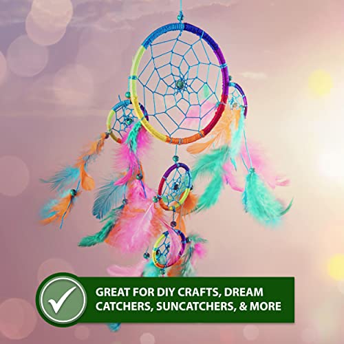 Mandala Crafts Nylon Satin Cord - 0.5mm Nylon Cord for Jewelry Making Beading - 164 Yds Braided Nylon Satin String Brown Nylon String for Bracelets Rattail Trim Chinese Knot