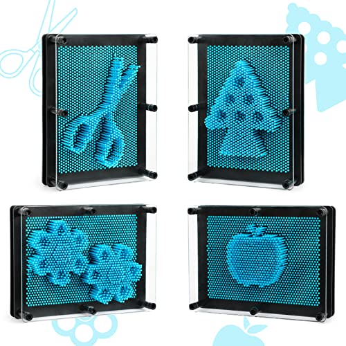 3D Pin Art Toy, Pin Art Board Pin Art Toy for Kids, Sensory Toys for Age 3, 4, 5, 6, 7, 8, 9, 10+ Years Old Kids Boys Girls, Toddler Toys Birthday Gifts Baby Girl Boy Gifts Fidget Toys(Blue)