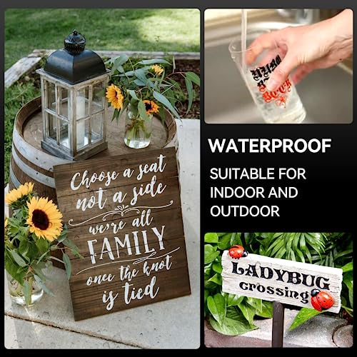 Paint Pens Paint Markers, 14 Pack Permanent Oil Based Markers, Medium Tip, 5 Colors, Never Fade Quick Drying and Waterproof Marker Pen Set for Metal, Wood, Fabric, Tire, Stone, Mugs, Glass, DIY Craft