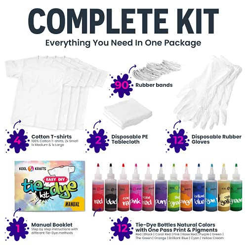 Christmas Dye Socks Kit - 3 DIY Crew Socks - Includes 3 Pairs White Socks, 3 Christmas Colors Tie Dye - Tie Dye Kits for Adults (T-Shirt)