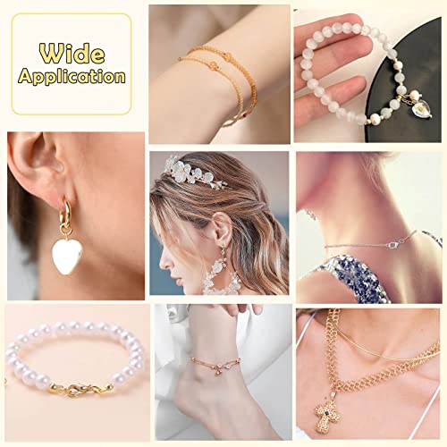 Acejoz 1200 Pcs Crimp Beads Kit for Jewelry Making, Crimp Beads, Covers, Tubes and Wire Guardians, Lobster Clasps, Jump Rings, Crimping Pliers and Beading Wire
