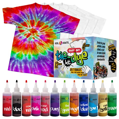 Christmas Dye Socks Kit - 3 DIY Crew Socks - Includes 3 Pairs White Socks, 3 Christmas Colors Tie Dye - Tie Dye Kits for Adults (T-Shirt)