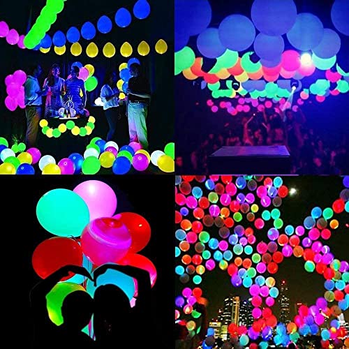 HAUSPROFI LED Balloon Lights, 100pcs LED Mini Round Ball Balloon Light Waterproof LED Mini Party Light Miniature Light Bulbs for Lantern Balloons Lights Birthdays Party Wedding Decoration-Cool White