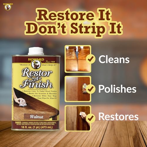 Howard Products RF3016 Restor-A-Finish, 16 Fl Oz (Pack of 1), Golden Oak
