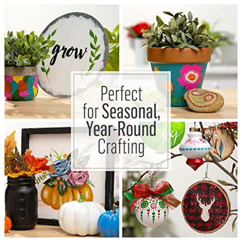 FolkArt Multi-Surface Acrylic Paint in Assorted Colors (2 oz), 2896, Bright Pink