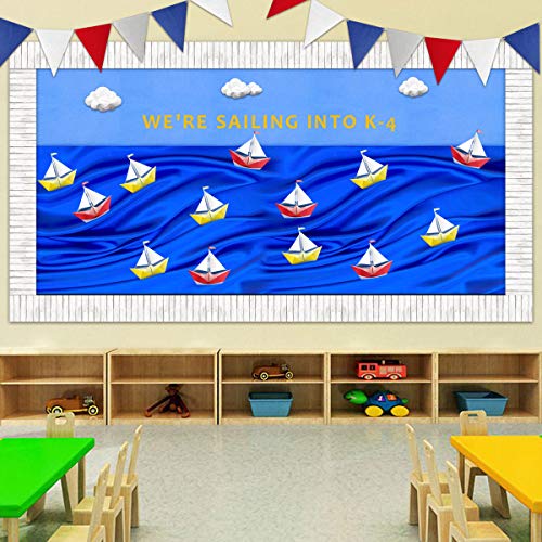 White Wood Bulletin Board Border Straight Border Trim for Classroom Decoration 36ft