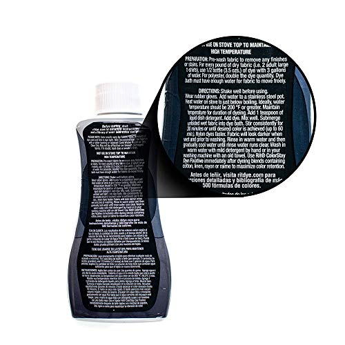 Synthetic Rit Dye More Liquid Fabric Dye – Wide Selection of Colors – 7 Ounces - Kentucky Sky