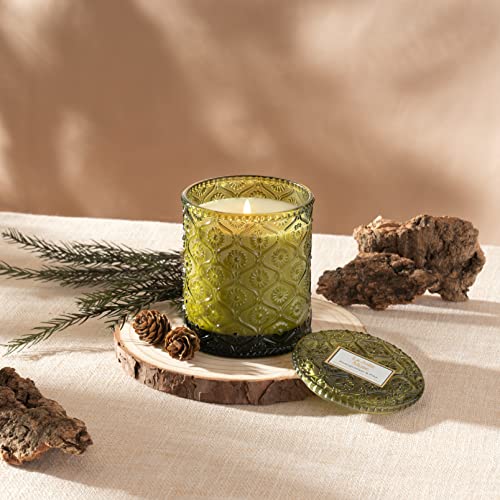 LA JOLIE MUSE Scented Candle, Christmas Candles, Holiday Gifts, Pine Pomegranat Scented Candle, Candles for Home Scented, 50 Hours Long Burning