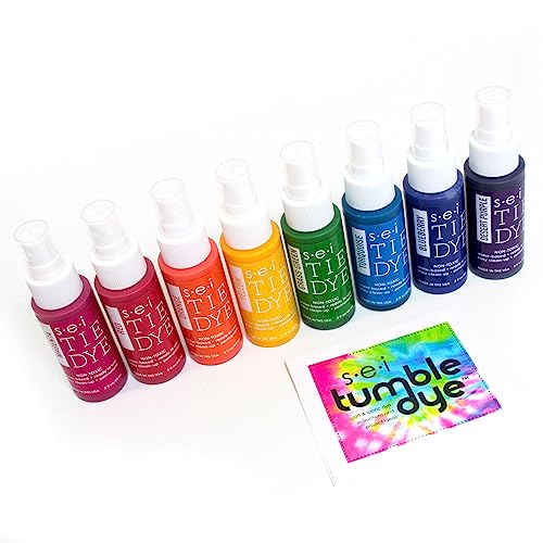 S.E.I. Classic Tie-Dye Kit, Fabric Spray Dye, 8 Colors