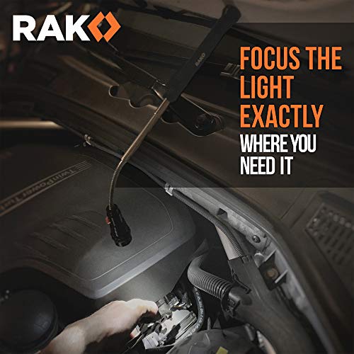 RAK Magnetic Pickup Tool - Birthday Gifts for Men - Telescoping Magnet Pickup Tool with Bright LED Lights and Extendable Neck - Cool Gadgets Gifts for Men