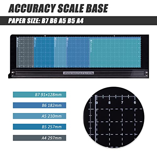 TIANSE Paper Trimmer-12”,Paper Cutter Guillotine with Safety Blade Lock Heavy Duty Plastic Base Paper Cutting Board for Home, Office,School-Black